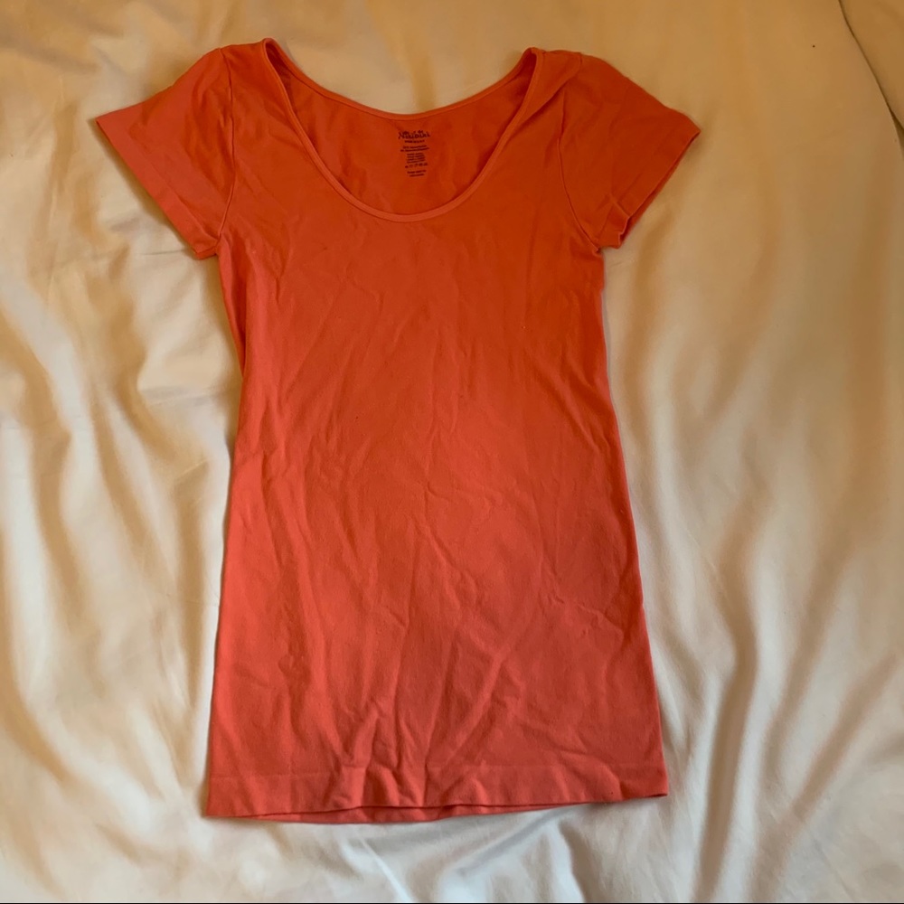 Nikibiki Coral scoop neck top
